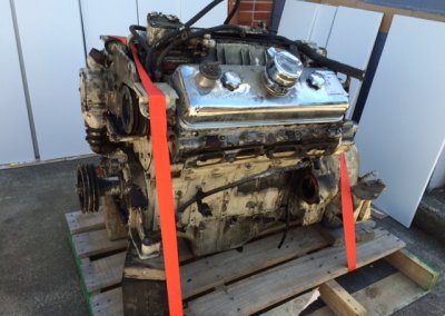Detroit Diesel engine dismantled for used parts